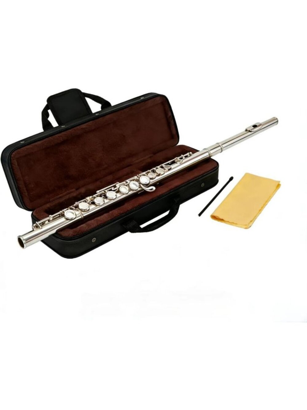16-Key Closed Hole Flute - Nickel/Silver Plated Beginner to Concert Flute with